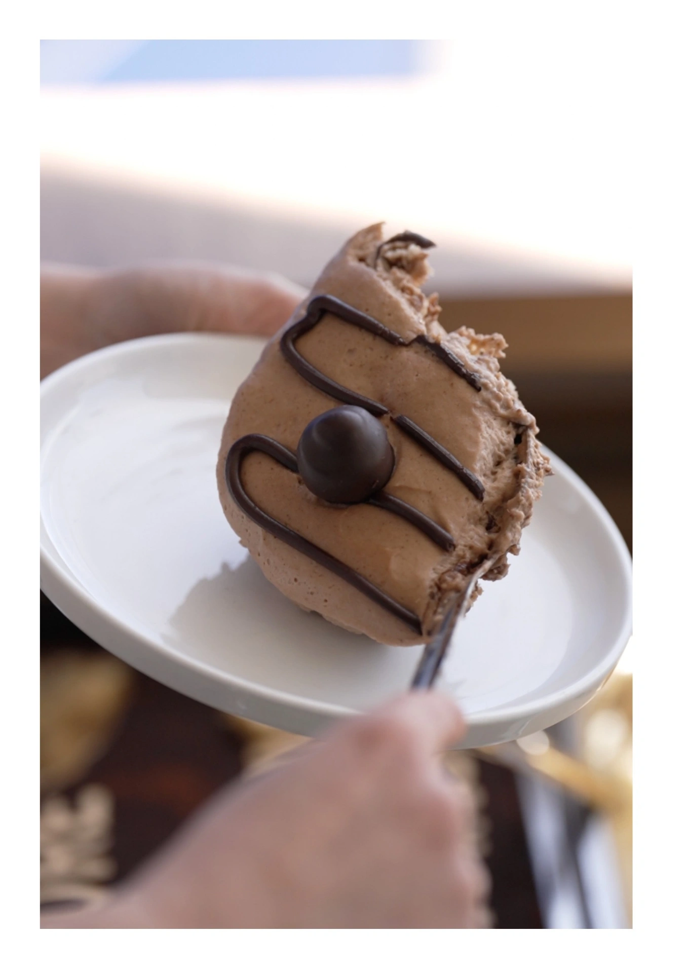 Baci tiramisu plated