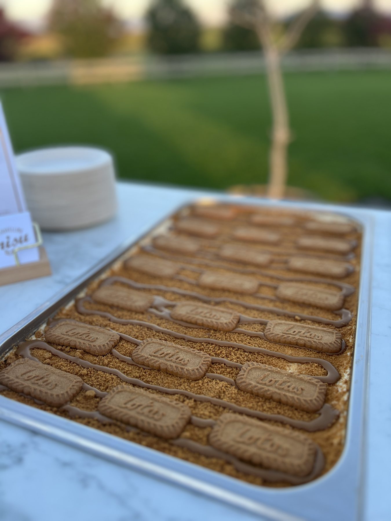 Tiramisu flavours on display at a pop-up market