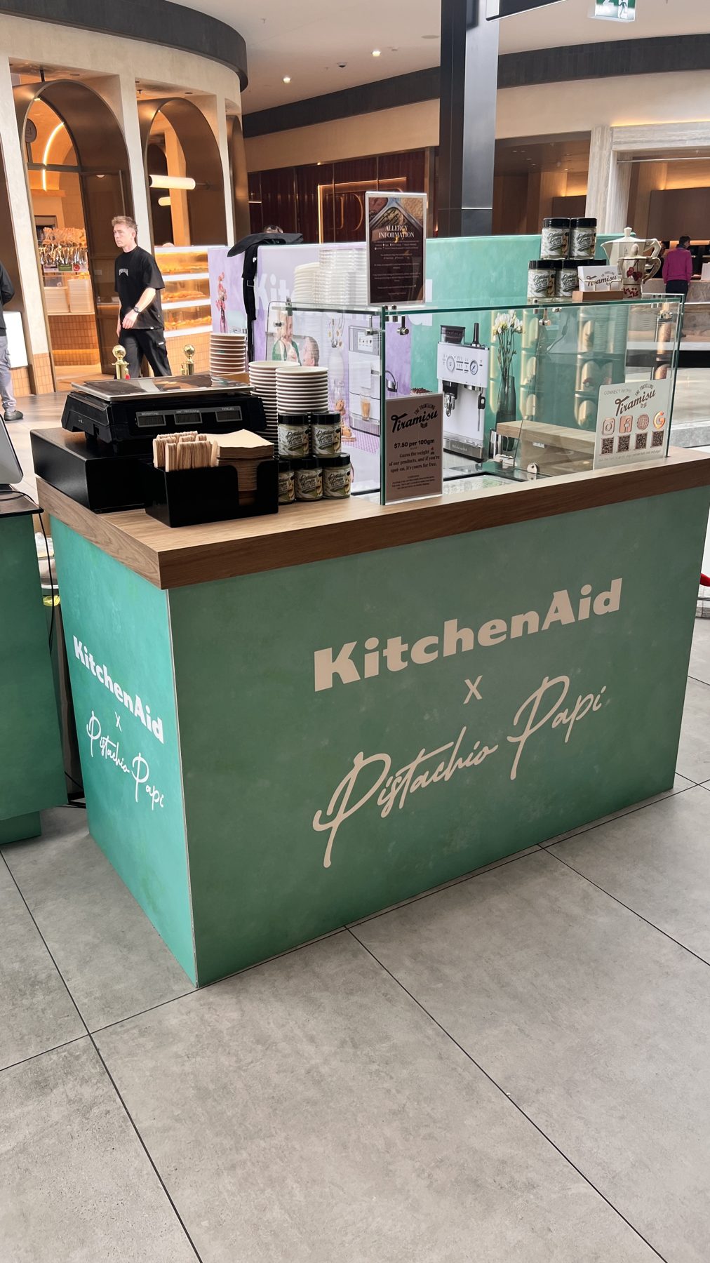 The cart at a partner venue