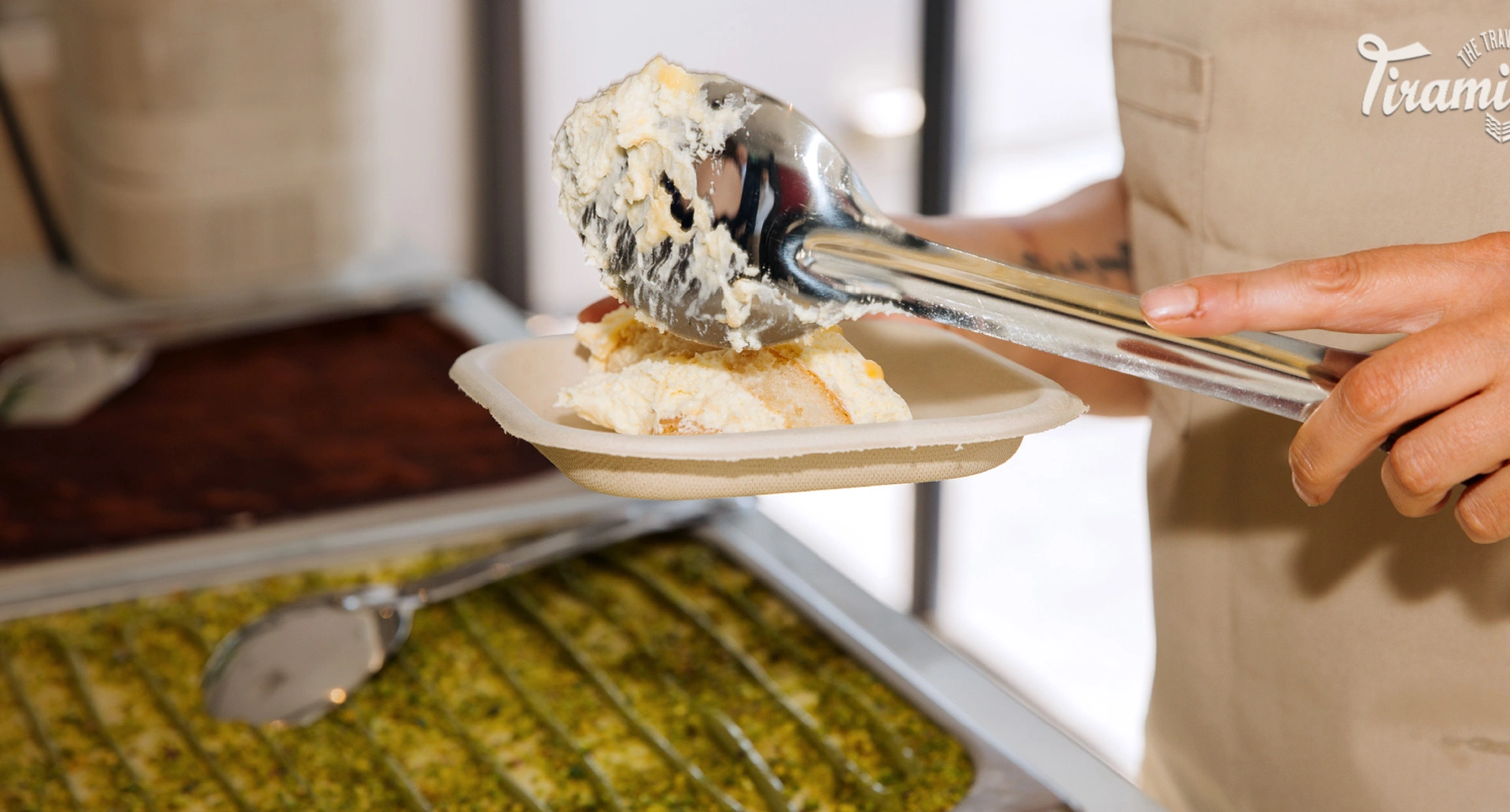 Live tiramisu service