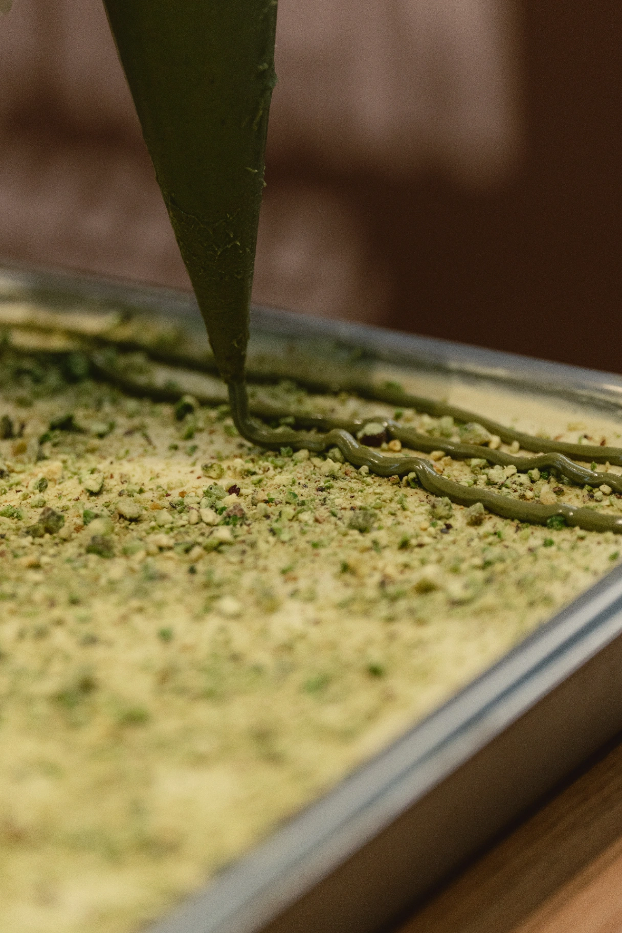 Pistachio piping