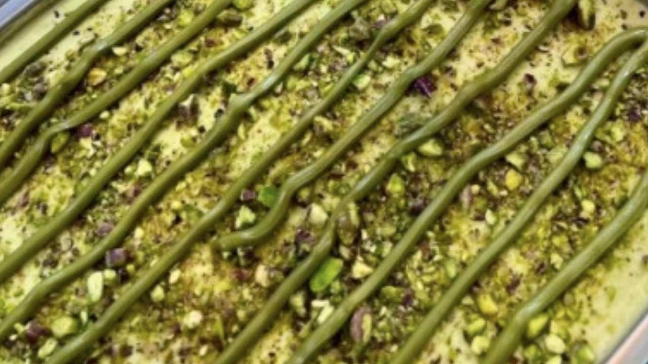Pistachio tiramisu